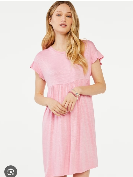 Scoop Dresses & Skirts - Scoop Pink Flutter Sleeve Dress, NWT